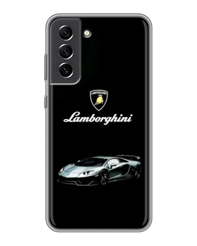 Чехол для Samsung Galaxy S21 FE с картинкой «Логотип Lamborghini классика»
