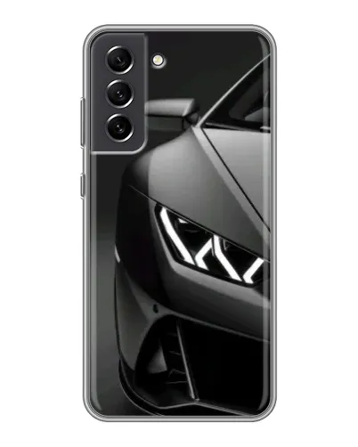 Чехол для Samsung Galaxy S21 FE с картинкой «Lamborghini фары детализация»