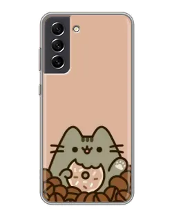 Чехол для Samsung Galaxy S21 FE с картинкой «Кофейный Пушин» Чехол для Samsung Galaxy S21 FE с картинкой «Кофейный Пушин»