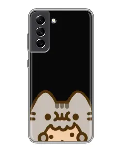 Чехол для Samsung Galaxy S21 FE с картинкой «Пушин на черном» Чехол для Samsung Galaxy S21 FE с картинкой «Пушин на черном»