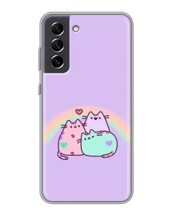 Чехол для Samsung Galaxy S21 FE с картинкой «Радужные Пушины» Чехол для Samsung Galaxy S21 FE с картинкой «Радужные Пушины»