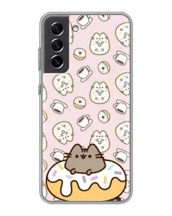 Чехол для Samsung Galaxy S21 FE с картинкой «Пушин на пончике» Чехол для Samsung Galaxy S21 FE с картинкой «Пушин на пончике»