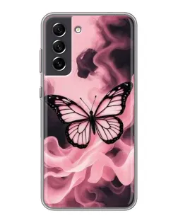 Чохол для Samsung Galaxy S21 FE з картинкою «Метелик у диму»
