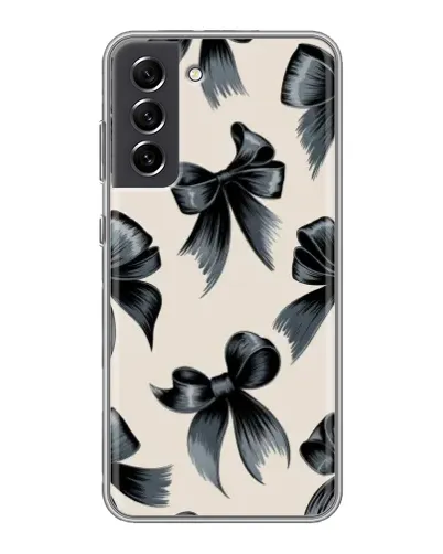 Чехол для Samsung Galaxy S21 FE с картинкой «Банты Coquette»