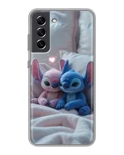 Чохол для Samsung Galaxy S21 FE з картинкою «Плюшеві Стіч Ангел»