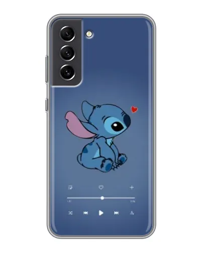 Чехол для Samsung Galaxy S21 FE с картинкой «Музыкальный Stitch»