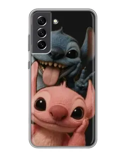 Чохол для Samsung Galaxy S21 FE з картинкою «Стіч та Ангел»