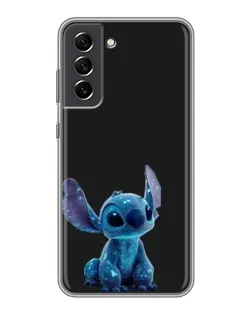 Чохол для Samsung Galaxy S21 FE з картинкою «Стіч на чорному»