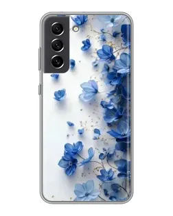 Чохол для Samsung Galaxy S21 FE з картинкою «Блакитний квітковий каскад» Чохол для Samsung Galaxy S21 FE з картинкою «Блакитний квітковий каскад»