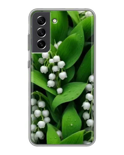 Чехол для Samsung Galaxy S21 FE с картинкой «Ландыши в зелени»