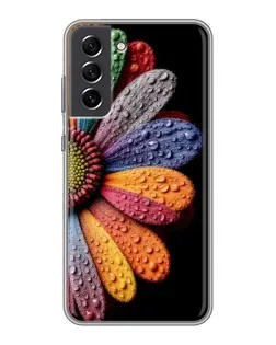Чохол для Samsung Galaxy S21 FE з картинкою «Райдужна квітка» Чохол для Samsung Galaxy S21 FE з картинкою «Райдужна квітка»