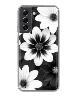 Чохол для Samsung Galaxy S21 FE з картинкою «Монохромні айстри» Чохол для Samsung Galaxy S21 FE з картинкою «Монохромні айстри»