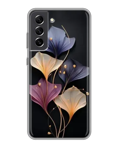 Чехол для Samsung Galaxy S21 FE с картинкой «Лиловые цветы грации»
