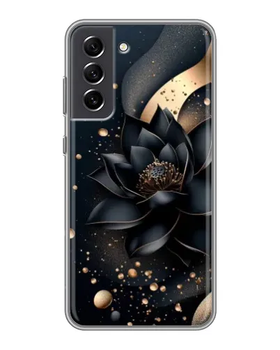 Чехол для Samsung Galaxy S21 FE с картинкой «Черный лотос»
