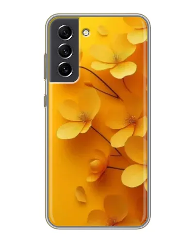 Чехол для Samsung Galaxy S21 FE с картинкой «Золотые лепестки»