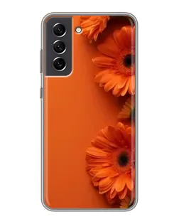 Чохол для Samsung Galaxy S21 FE з картинкою «Помаранчеві гербери» Чохол для Samsung Galaxy S21 FE з картинкою «Помаранчеві гербери»