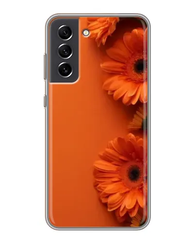 Чехол для Samsung Galaxy S21 FE с картинкой «Оранжевые герберы»