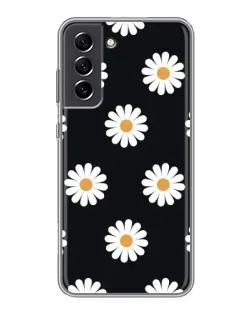 Чохол для Samsung Galaxy S21 FE з картинкою «Ромашки на чорному» Чохол для Samsung Galaxy S21 FE з картинкою «Ромашки на чорному»