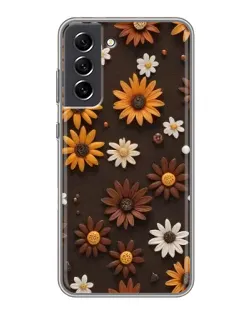 Чохол для Samsung Galaxy S21 FE з картинкою «Візерунок з маленьких соняшників» Чохол для Samsung Galaxy S21 FE з картинкою «Візерунок з маленьких соняшників»