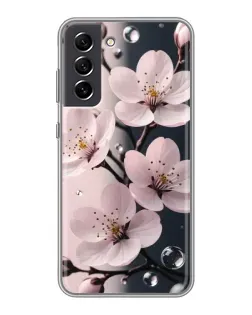 Чохол для Samsung Galaxy S21 FE з картинкою «Ніжня сакура та краплі» Чохол для Samsung Galaxy S21 FE з картинкою «Ніжня сакура та краплі»