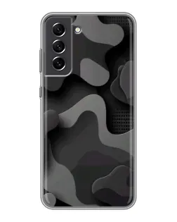 Чохол для Samsung Galaxy S21 FE з картинкою «Темний абстрактний камуфляж»