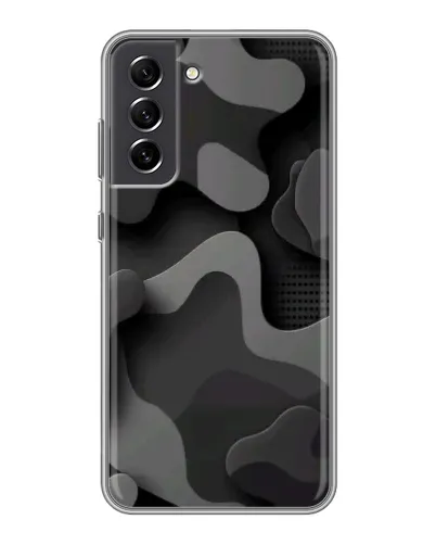Чехол для Samsung Galaxy S21 FE с картинкой «Темный абстрактный камуфляж»