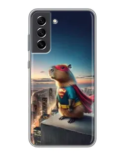 Чохол для Samsung Galaxy S21 FE з картинкою «Капі-мен супергерой» Чохол для Samsung Galaxy S21 FE з картинкою «Капі-мен супергерой»