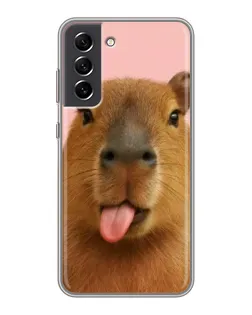 Чохол для Samsung Galaxy S21 FE з картинкою «Капібара з язиком» Чохол для Samsung Galaxy S21 FE з картинкою «Капібара з язиком»