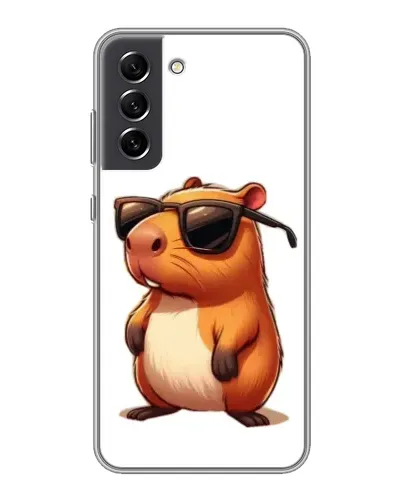 Чехол для Samsung Galaxy S21 FE с картинкой «Капибара в очках» Чехол для Samsung Galaxy S21 FE с картинкой «Капибара в очках»