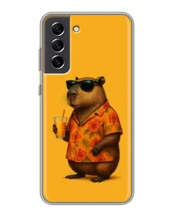 Чохол для Samsung Galaxy S21 FE з картинкою «Капібара на відпочинку» Чохол для Samsung Galaxy S21 FE з картинкою «Капібара на відпочинку»