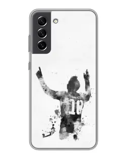 Чохол для Samsung Galaxy S21 FE з картинкою «Чорно-білий силует Мессі» Чохол для Samsung Galaxy S21 FE з картинкою «Чорно-білий силует Мессі»