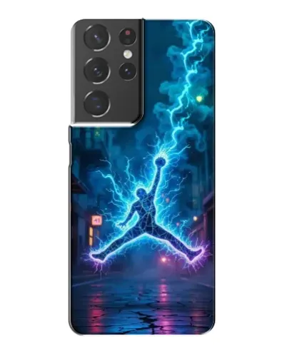 Чехол для Samsung Galaxy S21 Plus с картинкой «Jordan Gold Jumpman»