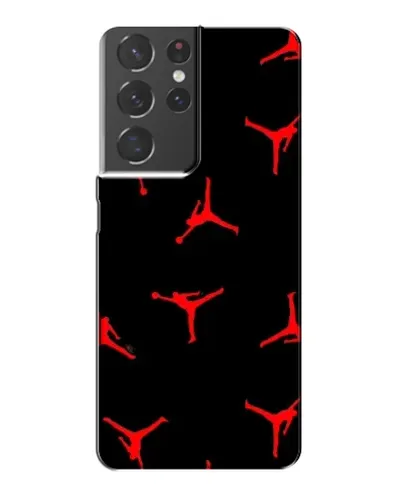 Чехол для Samsung Galaxy S21 Plus с картинкой «Jordan Red Pattern»