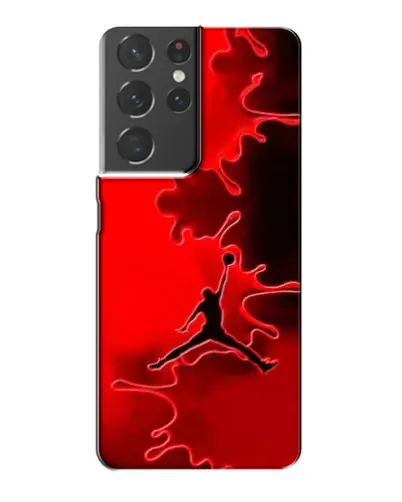 Чехол для Samsung Galaxy S21 Plus с картинкой «Jordan Red Smoke»