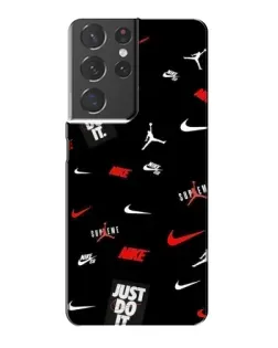 Чехол для Samsung Galaxy S21 Plus с картинкой «Nike Mix Pattern» Чехол для Samsung Galaxy S21 Plus с картинкой «Nike Mix Pattern»