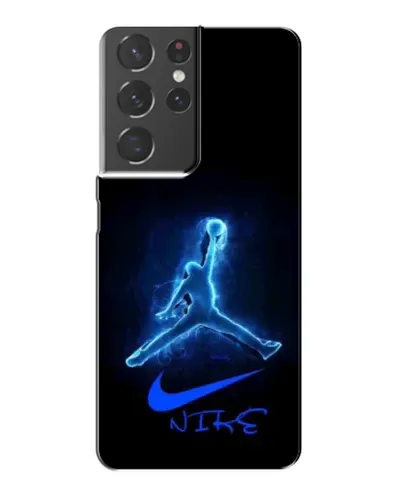 Чехол для Samsung Galaxy S21 Plus с картинкой «Jordan Neon Blue»