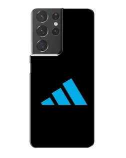 Чехол для Samsung Galaxy S21 Plus с картинкой «Adidas Cyan Logo»