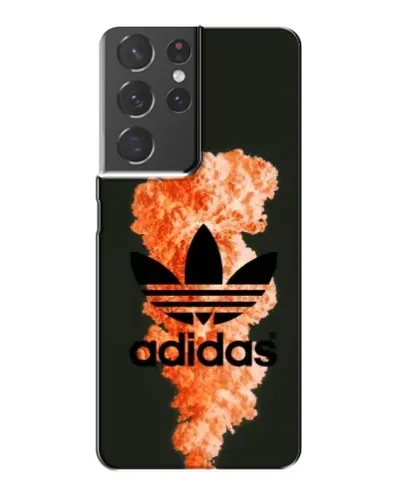 Чехол для Samsung Galaxy S21 Plus с картинкой «Оранжевый дым Adidas»
