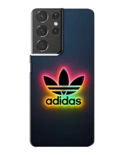 Чехол для Samsung Galaxy S21 Plus с картинкой «Неоновый Adidas»