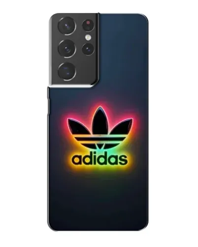 Чехол для Samsung Galaxy S21 Plus с картинкой «Неоновый Adidas»