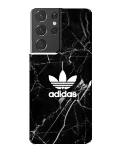 Чехол для Samsung Galaxy S21 Plus с картинкой «Белый мрамор Adidas»