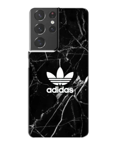 Чехол для Samsung Galaxy S21 Plus с картинкой «Белый мрамор Adidas»
