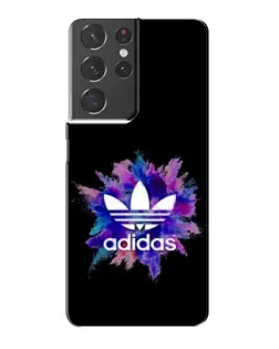 Чехол для Samsung Galaxy S21 Plus с картинкой «Взрыв красок Adidas»