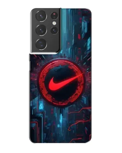 Чехол для Samsung Galaxy S21 Plus с картинкой «Техногенный стиль Nike» Чехол для Samsung Galaxy S21 Plus с картинкой «Техногенный стиль Nike»