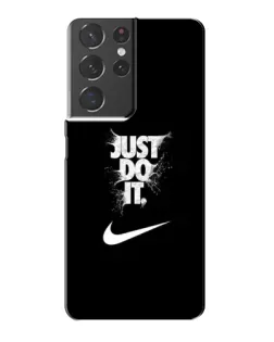 Чехол для Samsung Galaxy S21 Plus с картинкой «Текстовый принт Nike»