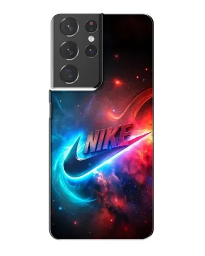 Чехол для Samsung Galaxy S21 Plus с картинкой «Огненный логотип Nike» Чехол для Samsung Galaxy S21 Plus с картинкой «Огненный логотип Nike»