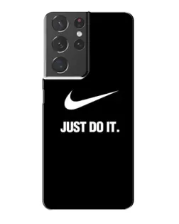 Чехол для Samsung Galaxy S21 Plus с картинкой «Классический принт Nike»