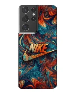 Чехол для Samsung Galaxy S21 Plus с картинкой «Nike в абстракции»