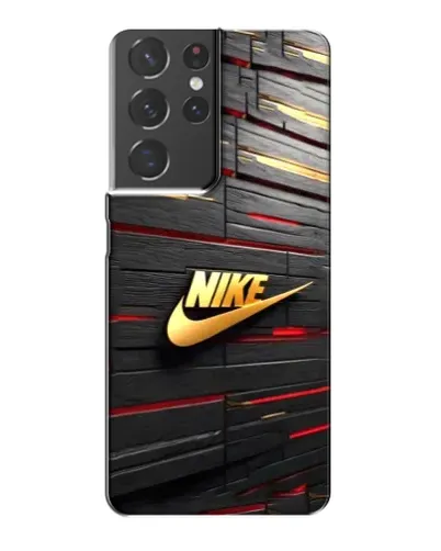 Чехол для Samsung Galaxy S21 Plus с картинкой «Золотой Nike на металле» Чехол для Samsung Galaxy S21 Plus с картинкой «Золотой Nike на металле»