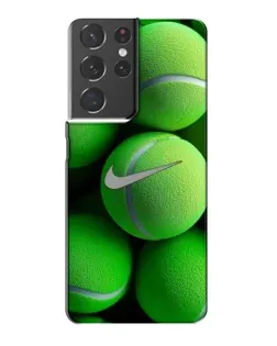 Чехол для Samsung Galaxy S21 Plus с картинкой «Теннисные мячи Найк»